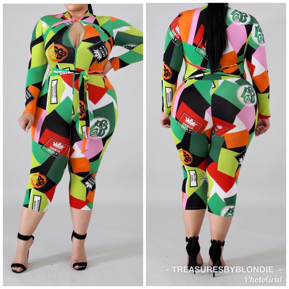 SUPER SALE!  Curvy Diva Romper Jumpsuit
